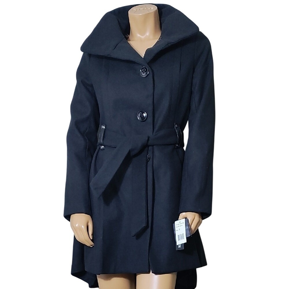 Steve Madden Black Trench Coat
